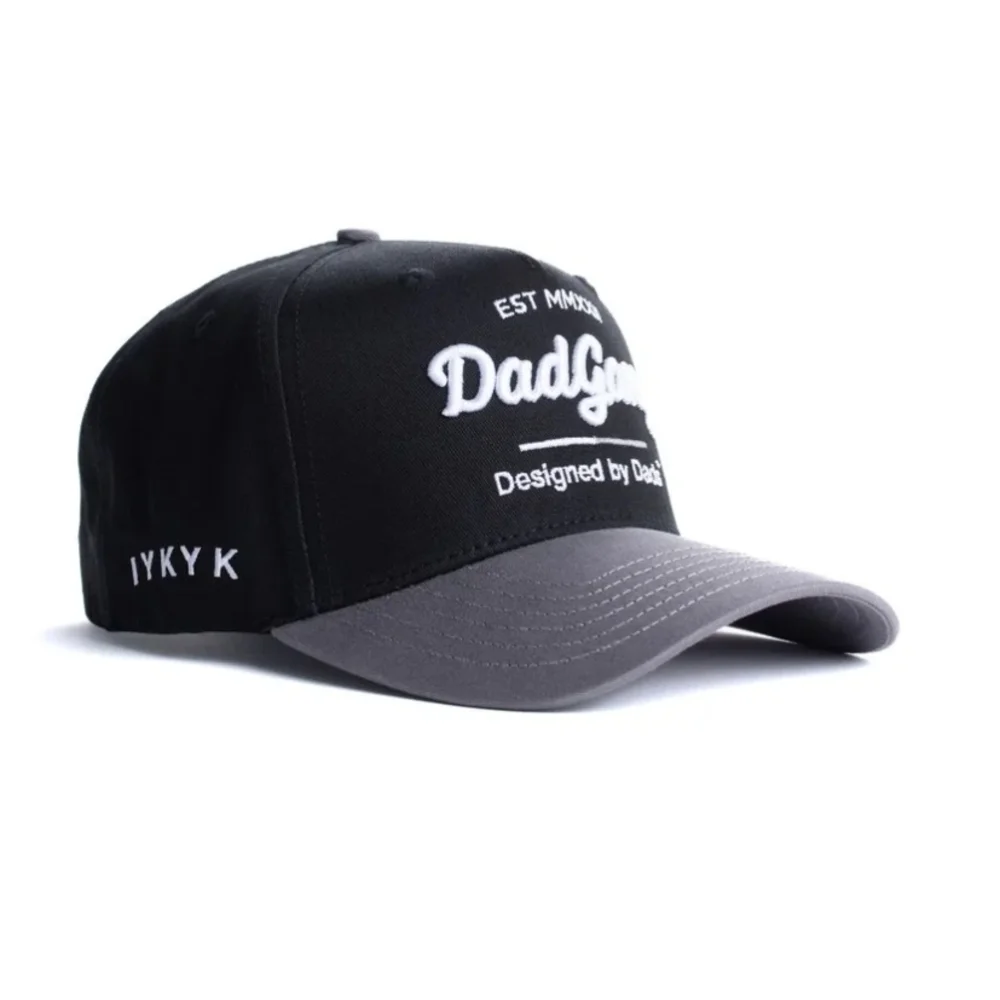 Dad Gang Brand | Black & Charcoal Grey Trucker Hat - Picture 1 of 6